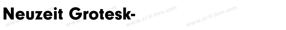 Neuzeit Grotesk字体转换